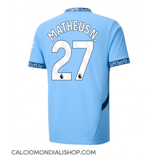 Maglie da calcio Manchester City Matheus Nunes #27 Prima Maglia 2024-25 Manica Corta